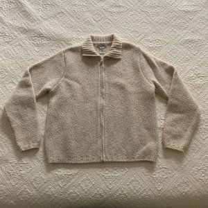 Vintage L.L.Bean Zip Front Sweater Jacket